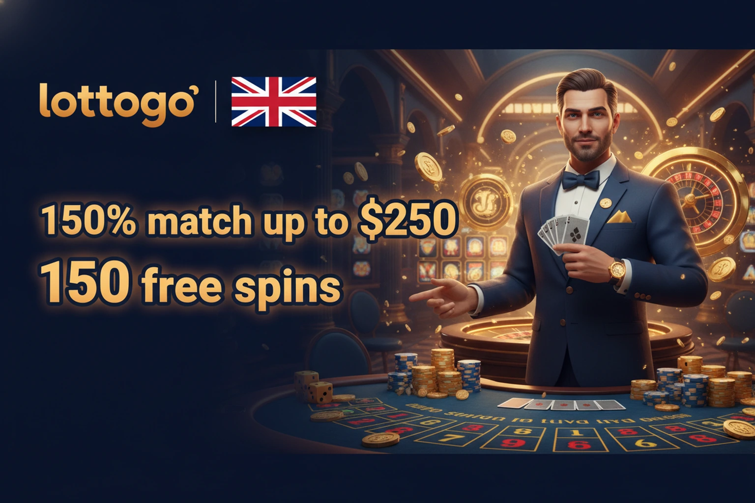 LottoGo Great Britain Licensed Lottery Casino and Sports Betting